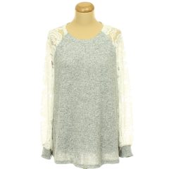 Shein csipkés kötött pulóver