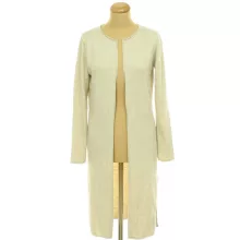 Bézs hosszú kötött kardigán