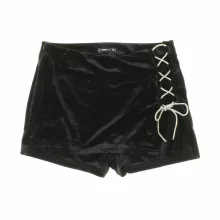Fishbone fekete bársony skort