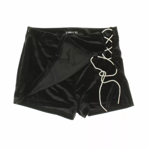 Fishbone fekete bársony skort