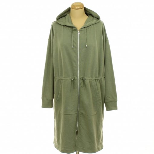 Nutmeg khakizöld pulóver-kabát