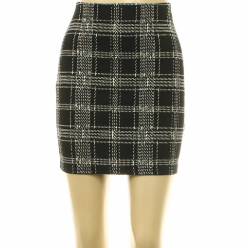 New Look kockás fekete szoknya
