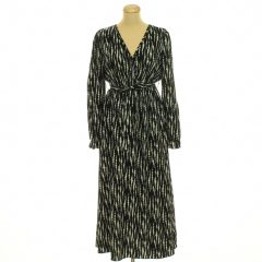 Shein mintás fekete ruha