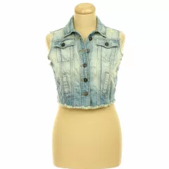 River Island szaggatott farmer mellény