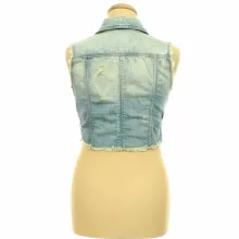River Island szaggatott farmer mellény