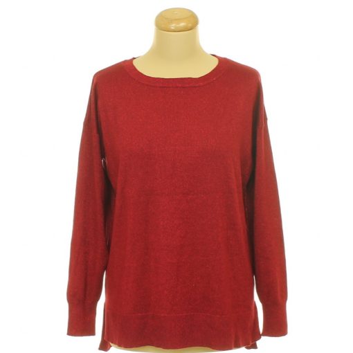 F&F csillámos bordó kötött pulóver