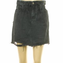 Pretty Little Thing szaggatott farmer szoknya