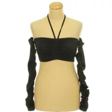 Shein ráncolt fekete top
