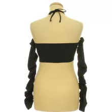 Shein ráncolt fekete top