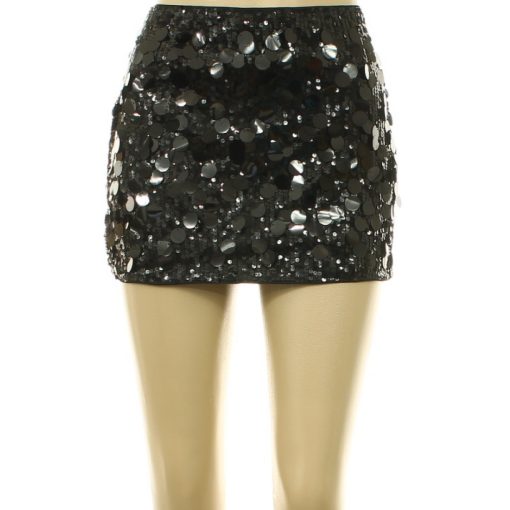 Shein flitteres fekete miniszoknya