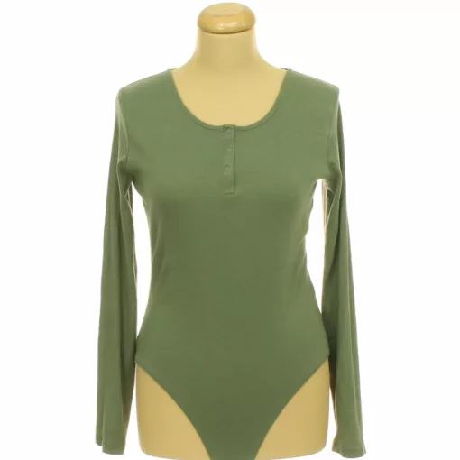 Primark khakizöld pamut body