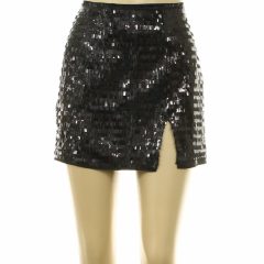 Boohoo flitteres fekete szoknya