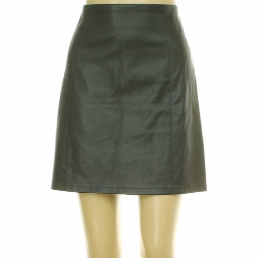 Amisu fekete műbőr szoknya