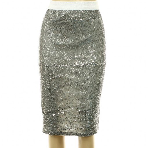 Rebellion ezüstflitteres szoknya