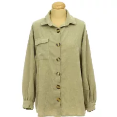 NastyGal oversize kordbársony ing