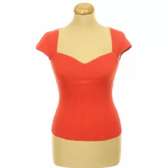 River Island korall színű kötött felső