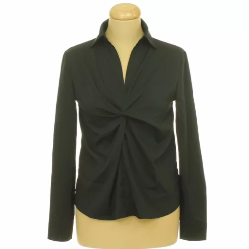 Shein csavart fekete blúz