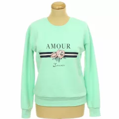 Primark mintás zöld pulóver