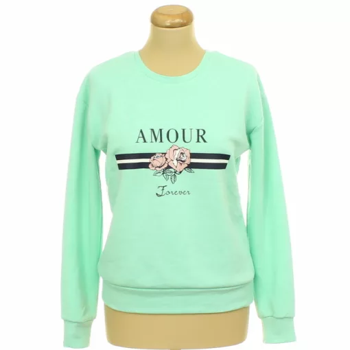 Primark mintás zöld pulóver