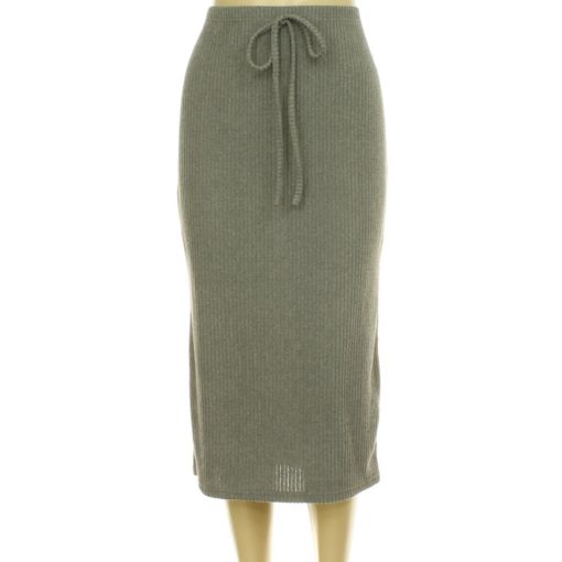 Shein szürke kötött szoknya