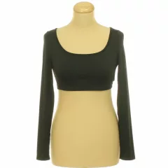 Shein fekete elasztikus top