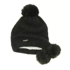 Csillámló kötött sapka microfleece-béléssel