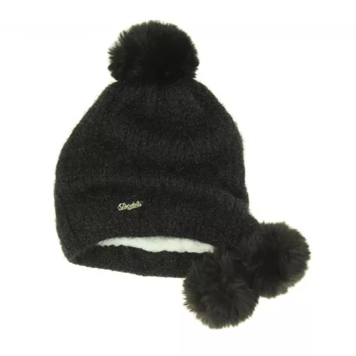 Csillámló kötött sapka microfleece-béléssel