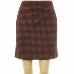 Roman bordó mintás szoknya