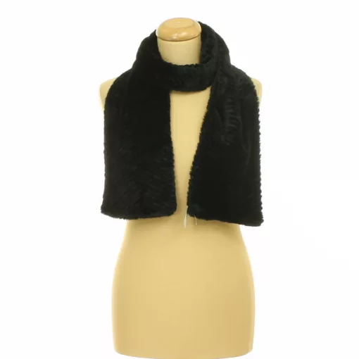Fekete microfleece sál