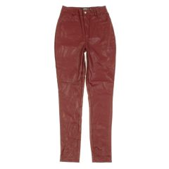 Missguided bordó műbőr nadrág