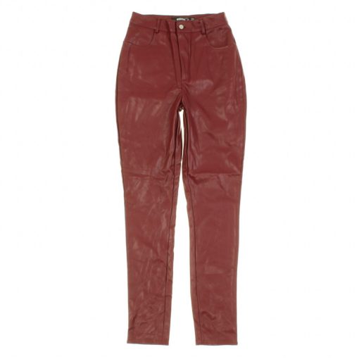 Missguided bordó műbőr nadrág