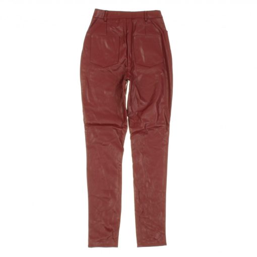 Missguided bordó műbőr nadrág