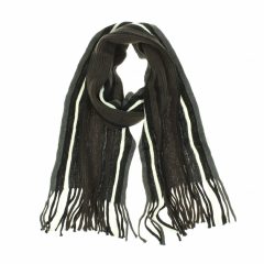 Csíkos kötött férfi sál