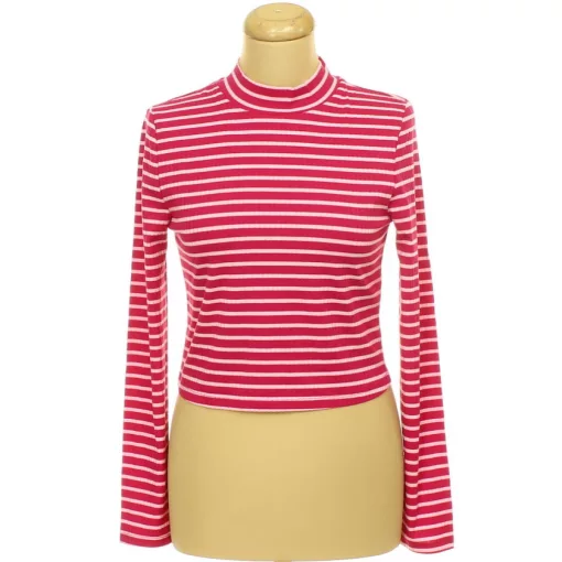 Primark csíkos pink felső