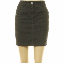 Tom Tailor sötétbarna mikrokord szoknya