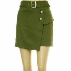 River Island khakizöld díszgombos szoknya