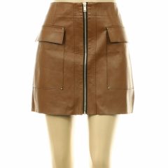 River Island barna műbőr szoknya