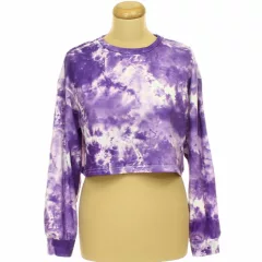 Shein batikolt crop pulóver