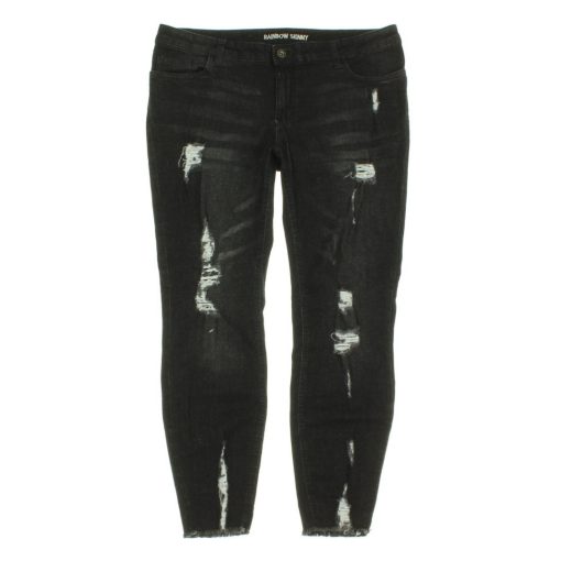 Rainbow szaggatott skinny farmer