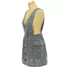 Shein kék szövetruha