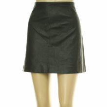 River Island fekete műbőr szoknya