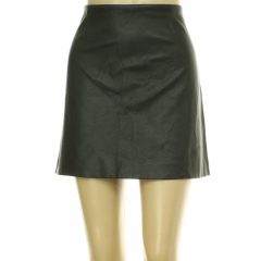 River Island fekete műbőr szoknya