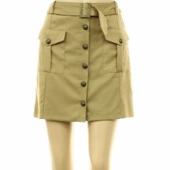 Topshop barna gyapjúkeverék szoknya