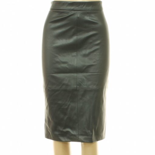 Reserved fekete műbőr szoknya