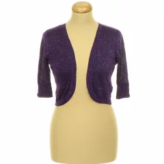 M&Co csillámos lila boleró