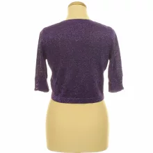 M&Co csillámos lila boleró
