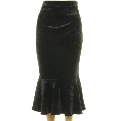 Marks&Spencer fekete törtbársony szoknya