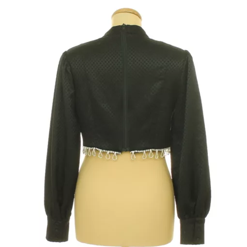 River Island strasszköves fekete blúz