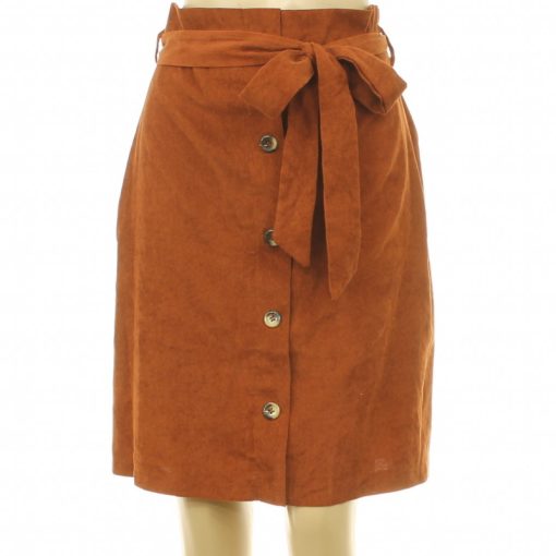 Shein álgombos mikrokord szoknya