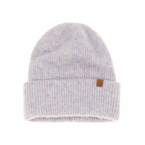 Lila kötött sapka